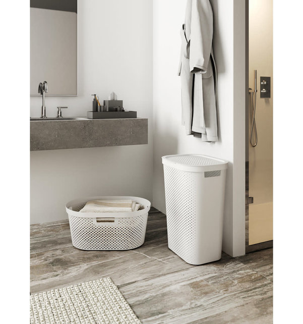 Curver Infinity Recycled Dots Wasmand met deksel - 60L