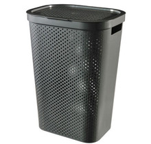 Curver Infinity Recycled Dots Laundry Basket with Lid - 60L