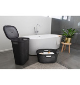 Curver Infinity Recycled Dots Wasmand met deksel - 60L