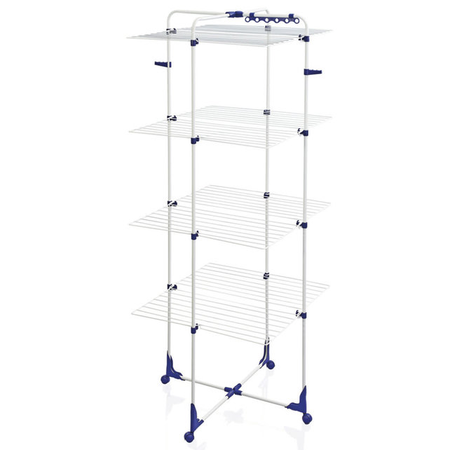 Leifheit Tower 450 Trockenturm Classic 450 – 45 m Trockenlänge – für Kleiderbügel