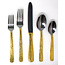 Everglades Gold Handle 30 piece flatware