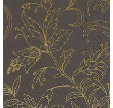 IHR Servietten Golden Flower Brown