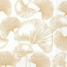 IHR Napkins GOLDEN GINGKO Gold