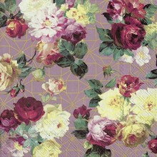 Serviettes IHR VINTAGE ROSE Or Rose