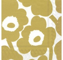 IHR Servietten Unikko White Gold