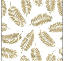 Serviettes Ambiente Feuilles Or