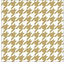 Serviettes Ambiente Pied-de-Poule Or/Terre Cuite