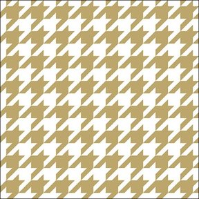 Serviettes Ambiente Pied-de-Poule Or/Terre Cuite