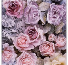 Serviettes Ambiente Roses d'Hiver