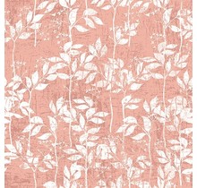 Serviettes Ambiente Motif Feuilles Rose