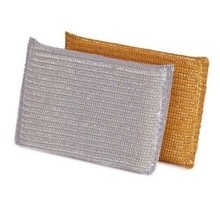 Casabella Lot de 2 éponges dorées et argentées