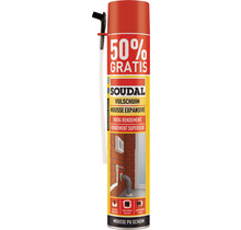 Soudal PU-Füllschaum mit hoher Effizienz, 750 ml – 50 % kostenlos
