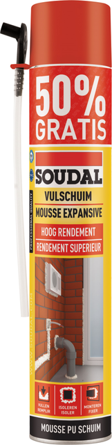 Soudal PU Filling Foam High Efficiency 750ml - 50% Free
