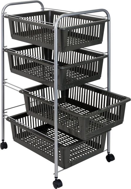 Metaltex Superjumbo Rack mit 4 Körben