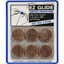 Protecteur Adhésif Cercle Marron EZ Glide 3,81 cm