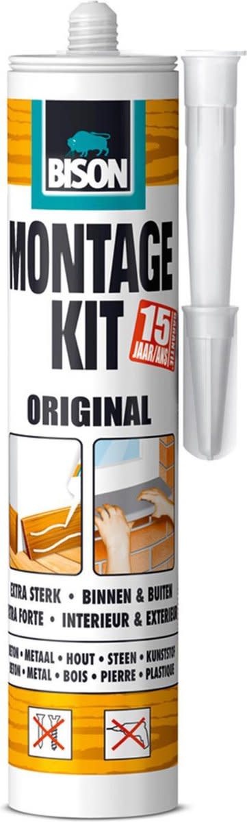 Bison Poly Max Original colle de montage 425g blanc
