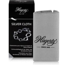 Hagerty Silver Cloth, Impregnated fabric to clean and maintain silver and silver-plated jewelry