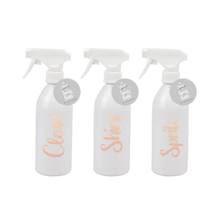 Sprühflasche mit roségoldenem Etikett, 500 ml