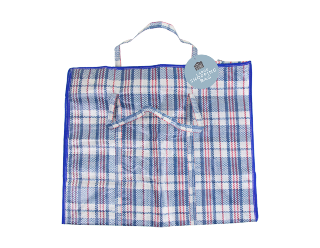 Sac shopping à mini carreaux