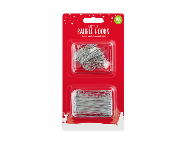 Bauble Hooks - 200 Pack