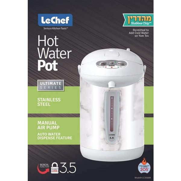 LE'CHEF ELECTRIC HOT WATER POT 4.0 QT MODEL# LC4066S – Royaluxkitchen