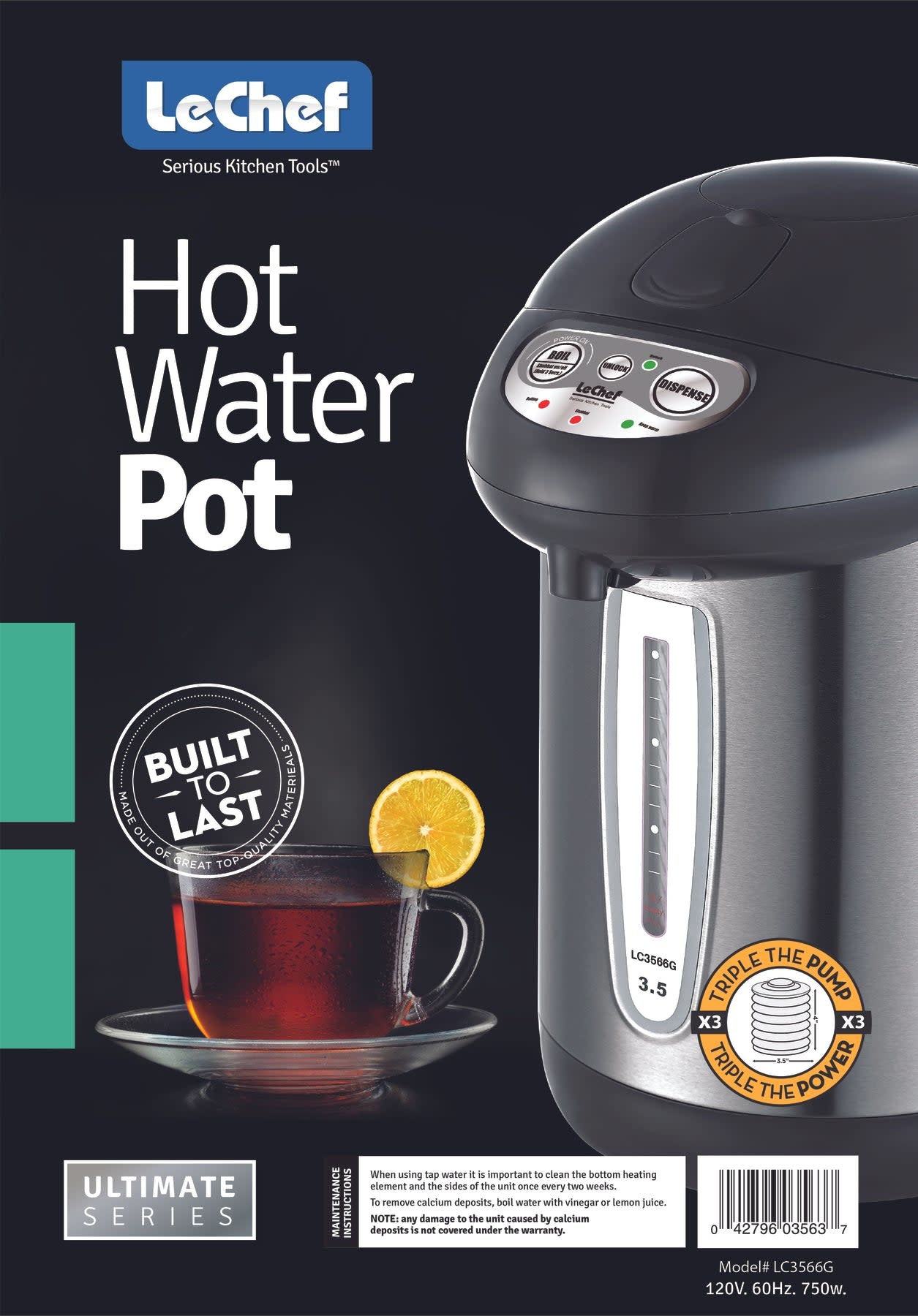 Le Chef Hot Water Pot 3.5L