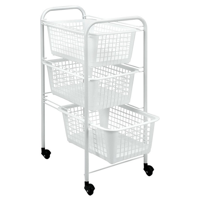 Metaltex San Diego Wit 3 Maandjes 30x38x66 Cm