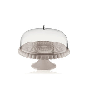 Guzzini Cake Stand With Dome L Taupe