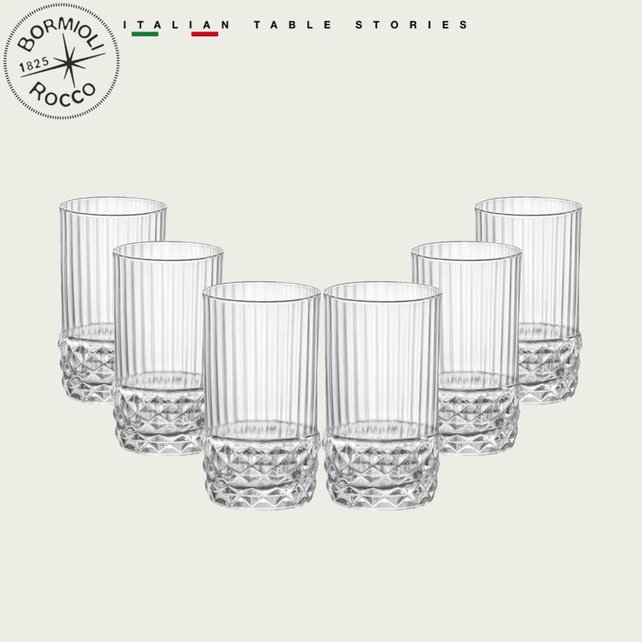 Bormioli Rocco Shot Tumblers Amérique Années 20 80 ml - 6 Pièces