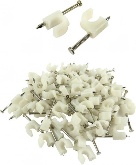 Aexit nail clips white 4mm 100 pieces