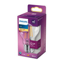 Philips E27 LED in Glühlampenform Filamentfäden 7W 2700K 806lm