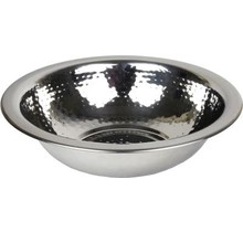 A&M Washing Bowl Hammered Stainless Steel W30.5 cm x  H7.60 cm