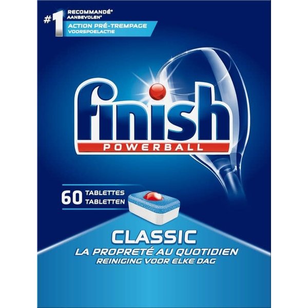 - 60 Tabs Finish Classic Powerball Dishwasher