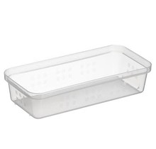 Sunware Square Pencil Basket Transparent 27 x 12,9 x 6 cm