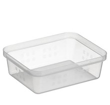 Sunware Quadratischer Korb A6 Transparent 18,8 x 14,7 x 6 cm