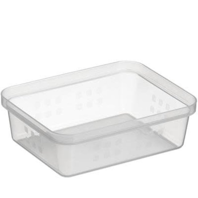 Sunware Panier Carré A6 Transparent 18,8 x 14,7 x 6 cm