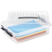 Sunware Q-Line Boîte de Rangement 10l Transparent Métallisé