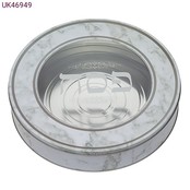 Art Tin Ronde Matzeh Doos 34 cm Marmer