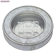 Art Tin Ronde Matzeh Doos 34 cm Marmer