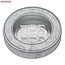 Art Art Tin Ronde Matzeh Doos 34 cm Marmer