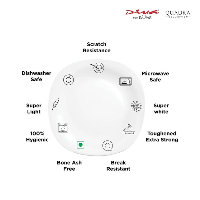 La Opala Diva, Belladonna Dinner Set 18 pcs