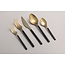 Brilliant Brilliant Bestek Klassiek Rondo Zwart & Goud 30St Set