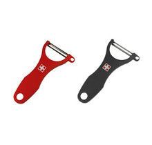 Kisag Schweizer Gemüseschäler – Flexibel & Scharf, Edelstahlklinge, 14 cm