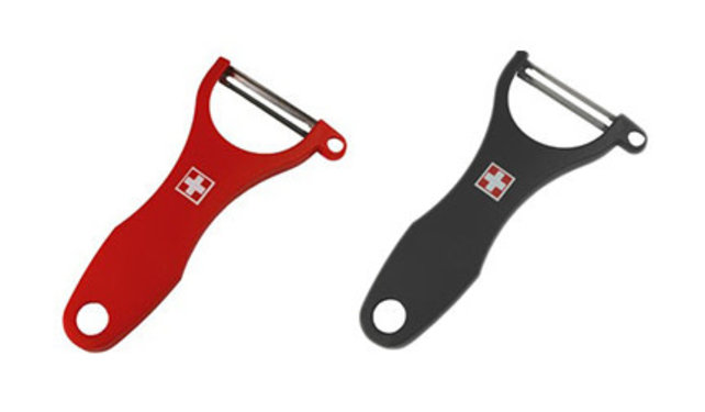 Kisag Schweizer Gemüseschäler – Flexibel & Scharf, Edelstahlklinge, 14 cm