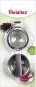 Metaltex Stainless Steel Tea Strainer Including Bowl RVS
