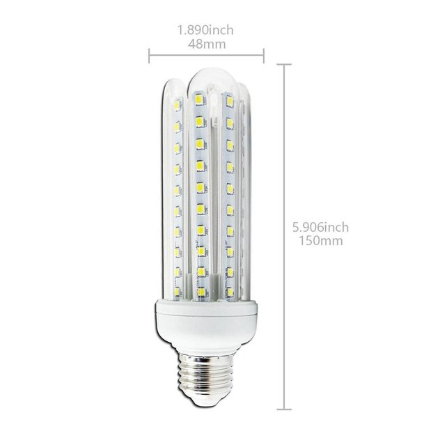 Aigostar Ledlamp T3 E27 15W 4U Koud Wit 6400K