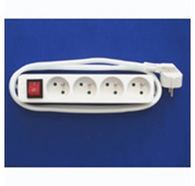 Stekkerblok 4 Kabel 3M + Switch