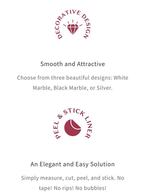 Papier contact marbre casher Dekal pour comptoirs - 62 x 200 cm