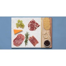 Typhoon Elements serving board made of acacia wood and terrazzo