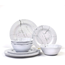 Kingzak Serviesset Kingzak Melamine Marmer Combo - Set van 12
